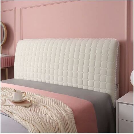 Couvre De Tête De Lit Housse Tête De Lit 160cm, Protecteur Housse Tête De Lit avec Côté Extensible, Housse De Tête De Lit Lavable (1/4)