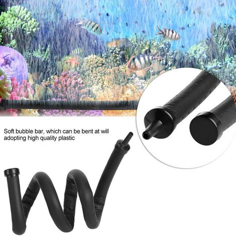 Barre à Bulles Souple Tube Diffuseur d'Air Flexible pour Aquarium et Bassin Pompe à Air Accessoire 20cm