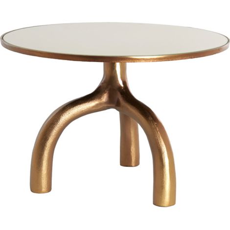 Robuster brauner Metall-Couchtisch Light & Living Mello (1/4)