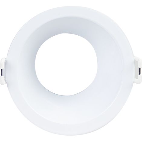 Support de lampe encastrée ronde GU10 Douille IP20 Blanc Ø8.7x5cm SECOM