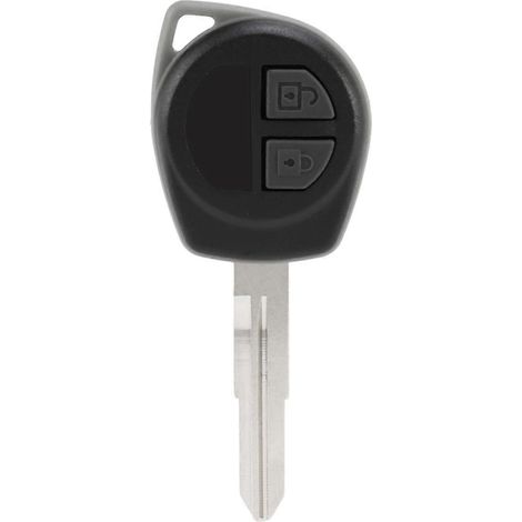 Boîtier de clé télécommande 2 boutons non taillé pour ALTO Noir-- (1/5)