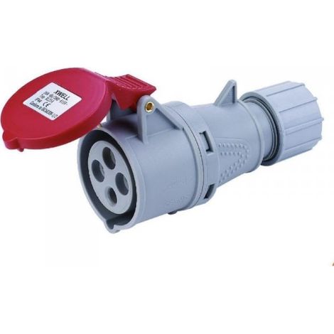 Presa Industriale CEE 4 Poli 16A 6H 380-415V 3P+T IP44