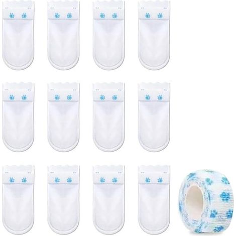 Protège-pattes pour chiens - couvre-chaussures pour chiens - protègent les pattes - tissu imperméable - lot de 12 - non spécifié (1/5)