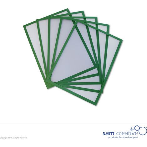 Tableau blanc magnétique Fenêtre A4 vert set 5 pièces