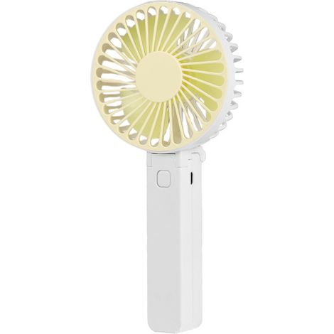1 Mini ventilateur pliable, silencieux, USB, portable, bureau, poche, 3 vitesses (1/5)