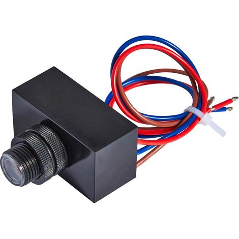 Litecraft Luke Photocell Dusk Till Dawn Sensor Outdoor Security Fitting - Black (1/2)