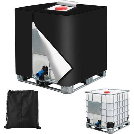 Schutzhülle für IBC 1000 L – Wasserdicht und UV-beständig aus 420D-Material mit Wassersammler