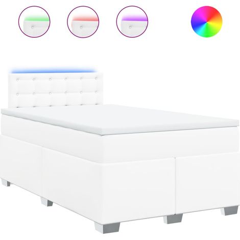 Maison Exclusive - Boxspringbett mit Matratze Weiß 120x200 cm Kun (1/5)
