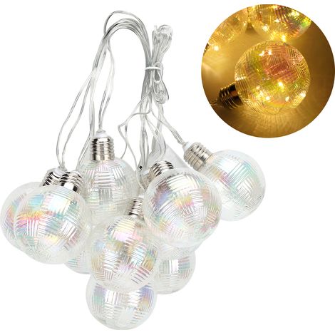 Guirlande lumineuse LED E27, 5,5 mètres, 100 % LED, fil de cuivre, étanche, alimentation USB. Idéale pour les mariages, demandes en mariage, fêtes, vacances, chambres, anniversaires et autres décorati (1/5)