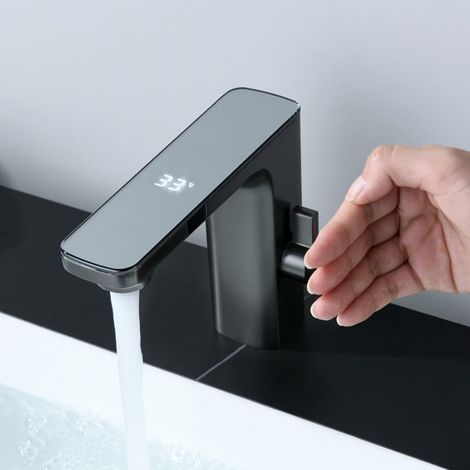 Mitigeur à capteur, laiton, eau chaude/froide, pour sanitaires (1/5)