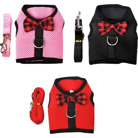 Gilet de poitrine pour animaux de compagnie en maille douce et respirante 3 PCS (M)