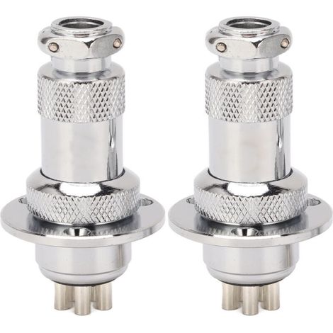 2 Pièces Connecteur Aviation 5 Broches, Prise Secteur Aviation pour Machine CNC, Ordinateur, AC/DC 250V, Installation Facile (1/5)