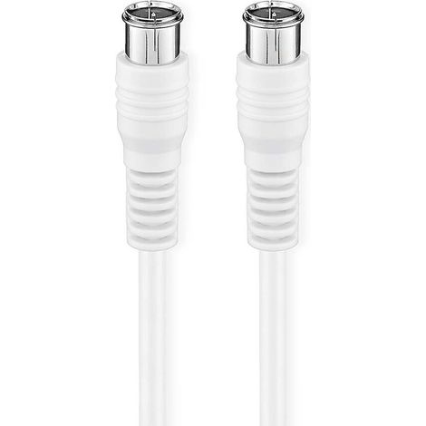 Nedis Satelliten- und Antennenkabel F-Stecker 75 Ohm 10 m weiß
