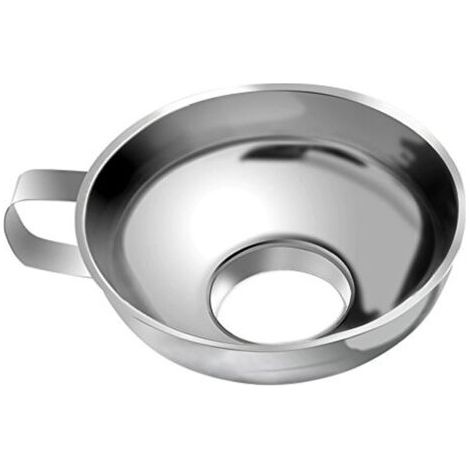 Entonnoir à large ouverture en acier inoxydable - Entonnoir réglable pour la confection de confitures - convient pour les casseroles et la cuisine. (1/5)