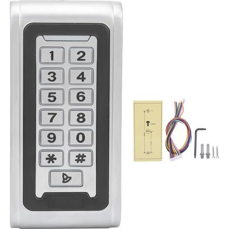 125-kHz-RFID-Tastatur mit Hintergrundbeleuchtung für die Zutrittskontrolle, Passwort, Ausweis, Wiegand-26-Unterstützung (1/5)