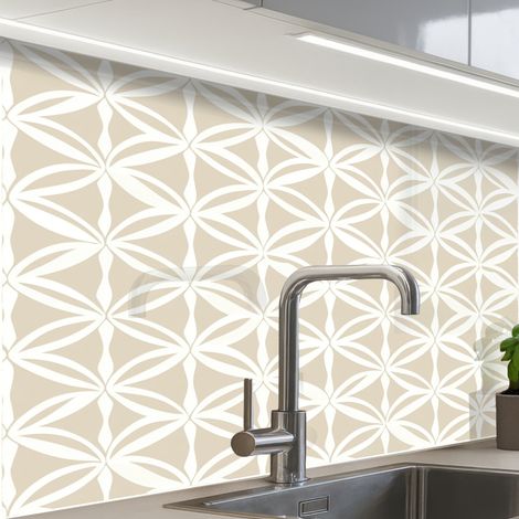 REVETEMENT MURAL DE CUISINE, CRÉDENCE DE CUISINE Motif - Moderne - Beige 80x60 (1/5)