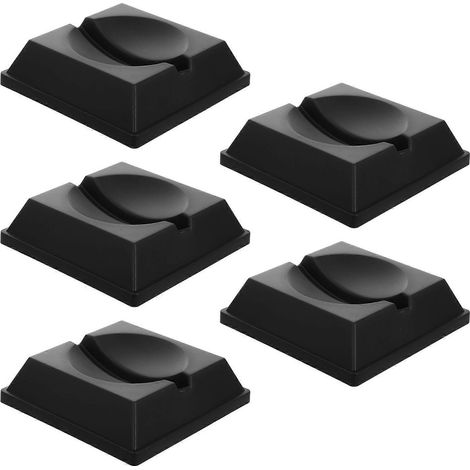 Lot de 5 supports carrés pour sphères de cristal, socles en plastique pour présentoirs à balles de sport, supports pour boules de cristal pour vitrines (1/4)