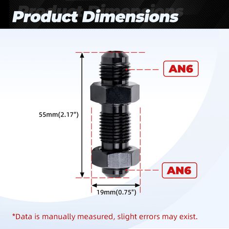 Kfz-Modifikationsteile 0° 90° Aluminiumlegierung Stecker und Buchse Adapter für Ölkühlung - AN6-AN6-0° (1/4)