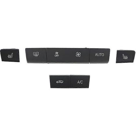 Cache-boutons de climatisation de console centrale 64119287344 Compatible avec BMW Série 3 F30 F34 F35 et Série 1, 2 et 4 F20 F21 F22 F23 F32 F33 F36, lot de 7 (1/5)