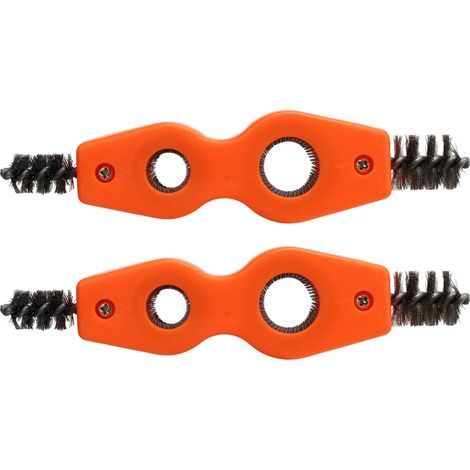 Generic Nettoyer de Tuyaux en Cuivre, Nettoyer de Tuyaux Brosse Copper en Cuivre 1/2 Pouce 3/4 Pouce Orange Strong Nettoyage Brosse en Fil Polyvale (1/5)