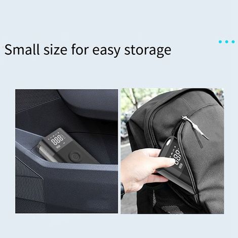 Digital car tire inflator, electric vehicle tire inflator, portable cordless electric car air pump (1/5)