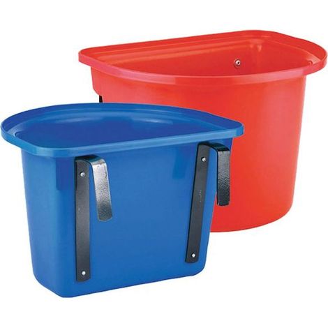 Blu - Mangiatoia in plastica con staffe in metallo (1/2)