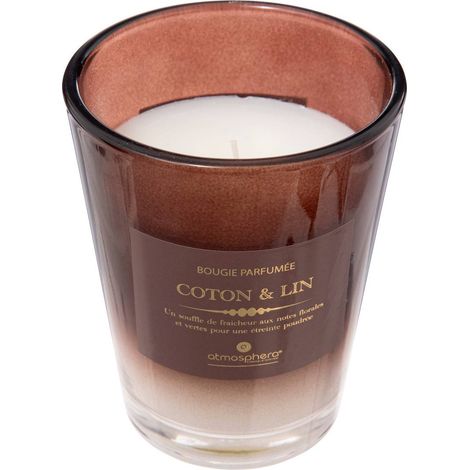 Bougie parfumée Alma 270g pot verre coton - Atmosphera créateur d'intérieur