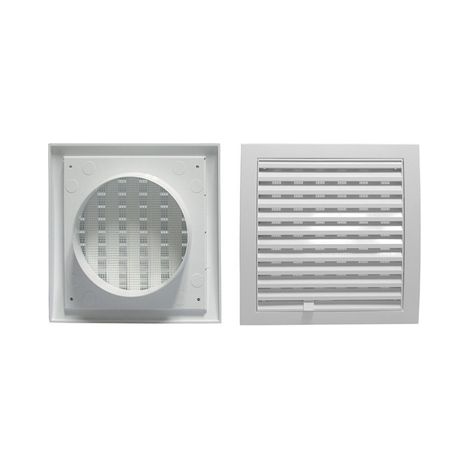 GRIGLIA DI AERAZIONE QUADRATE CON IMBOCCO TONDO- Diam.150- DK- pezzi 1