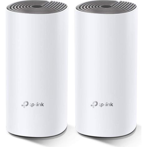 TP-Link Deco E4 (2-pack) Bi-bande (2,4 GHz / 5 GHz) Wi-Fi 5 (802.11ac) Blanc, Gris Interne