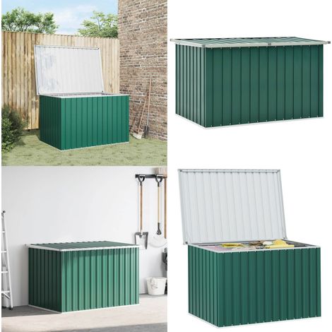 Boîte de rangement de jardin Vert 149x99x93 cm - Boîte De Rangement Jardin - Coffre De Jardin - Rangement Extérieur - Meuble De Jardin - Stockage Jardin - Home & Living