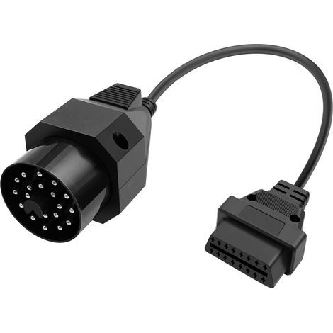1 Câble Adaptateur OBD1 20 Broches, Connecteur Mâle Vers Femelle OBD2 16 Broches, Cuivre PVC, Pour E36 E38 E39 (1/5)