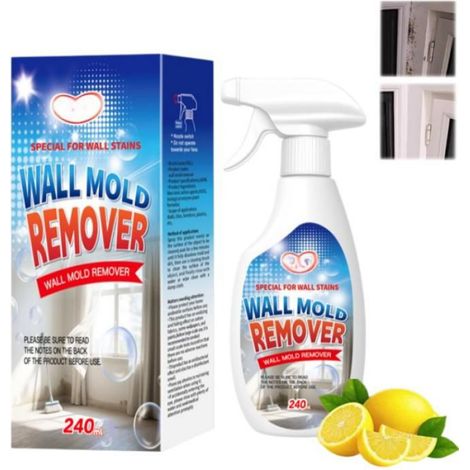 Wall Mold Remover Spray,240ml Mould Removal Spray,Highly Effective Mold Removal Foam for Walls,Multi-Surface Mould Foam for Bathroom (1/5)