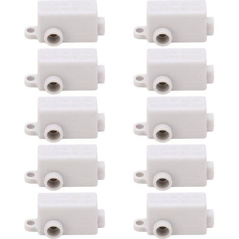 ZK T06 Drahtverbinder, 400 V 60 A, hohe Leistung, 1-Eingang 2-Ausgang-Anschlussklemme, Inline-Verteilerdose, 10 Stück (1/5)