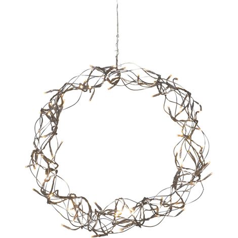 LED Lichterkranz Curly, Fensterkranz warmweiß, Ø30cm, 230V (1/5)