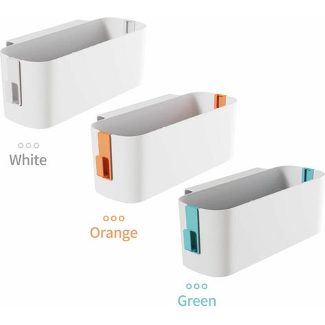 Étagère de rangement suspendue de chevet Panier organisateur de lit avec 2 crochets Support d'étagères pour lit de bébé Fournitures de chambre à coucher, Modèle : Orange - Modèle : Orange (1/4)