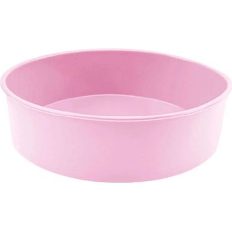 Moule À Gâteau Rond En Silicone - 25x25x6 Cm - Pour Cakes Anniversaire Et Pâtisseries - 1 Pièce (1/5)