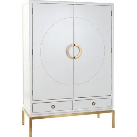 Meuble de cuisine - DEKODONIA - 120 x 50 x 175 cm - Métal laqué - 1 tiroir - Style moderne (1/5)