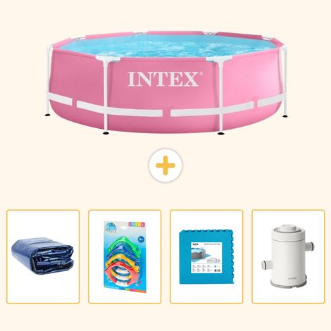 Intex Piscine Tubulaire Ronde - 244x76 cm - 5-pièces  S55 (1/5)