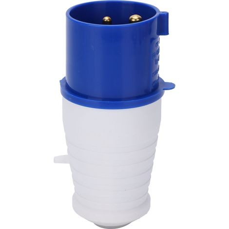 Fiche industrielle 3P étanche 32A 220-250V, prise antidéflagrante monophasée, connecteur étanche IP67, prise mâle 3 broches pour usage professionnel. (1/5)