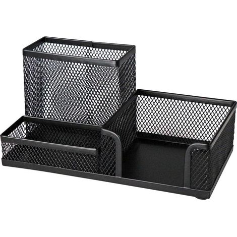 Schreibtisch-Organizer aus schwarzem Netzgewebe (1/3)
