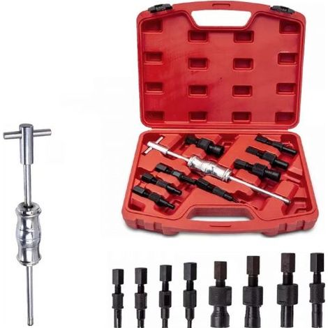KIT ESTRATTORE PER CUSCINETTI INTERNI MARTELLO SCORREVOLE 9 PEZZI