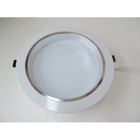 Plafonnier encastré LED 35W Ø 230mm blanc froid 6000K 2590lm downlight avec driver 230V 100° IP44 DLD8 (1/5)