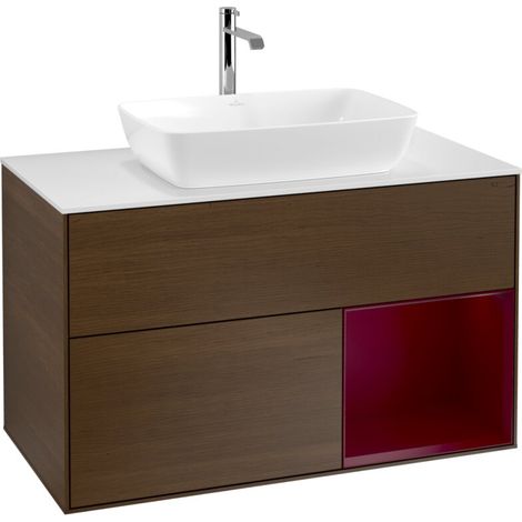 Villeroy & Boch F781HBGN Armoire sous lavabo Finion F78 (1/2)