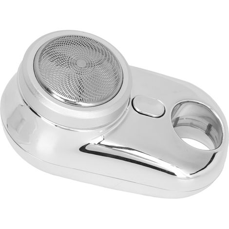 Mini-Barttrimmer mit USB-Anschluss, wiederaufladbar, IPX7-zertifiziert, im Taschenformat, ideal für Reisen. Perfektes Geschenk für Väter oder Ehemänner (silber). (1/5)