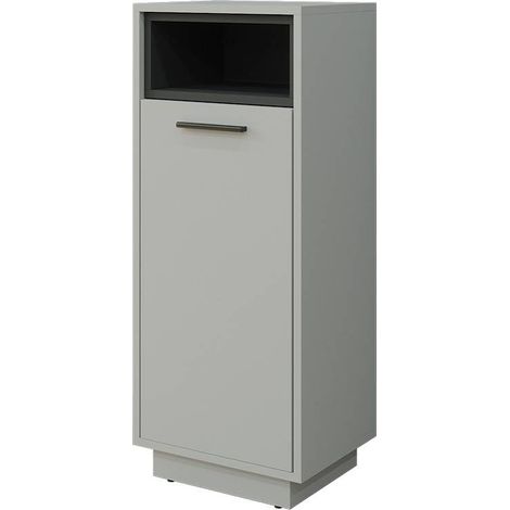 Mobiletto bagno Beatrice, Grigio, 38 x 93 cm, Vicco