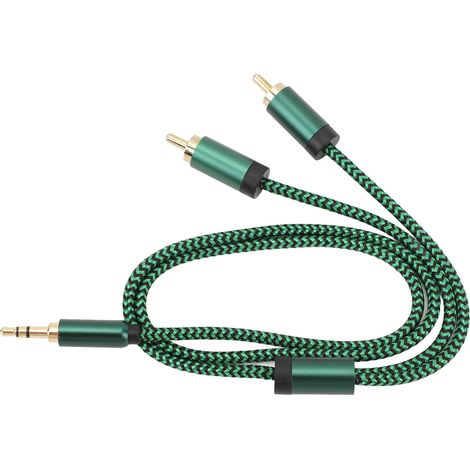 Câble répartiteur en Y 3,5 mm, adaptateur jack casque stéréo HiFi mâle vers auxiliaire pour smartphone, enceinte, lecteur MP3, tablette et TV HD (1/5)