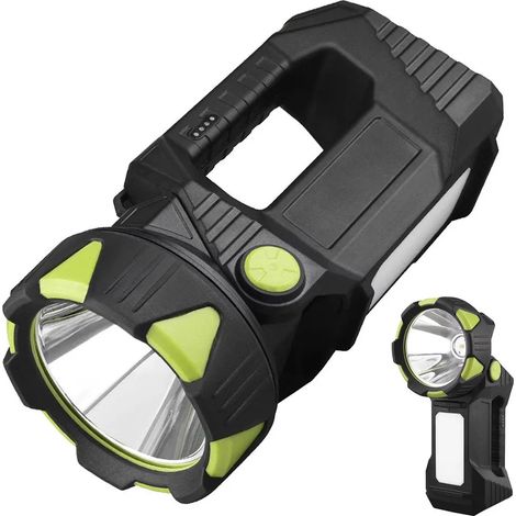 LED-Stirnlampe, wiederaufladbare Taschenlampe, 90°-Drehung, 8 Leuchtmodi, mit COB-LED und Rücklicht, geeignet für Camping und Notfallsituationen.