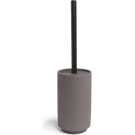 Porte-Brosse WC Gris 10 x 10 x 38 cm (1/2)