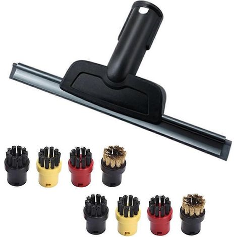 Accessoires pour nettoyeurs vapeur Karcher SC1 SC2 SC3 SC4 SC5 SC7 CTK10 CTK20 : tête de brosse ronde, raclette et embout pour vitres (1/5)