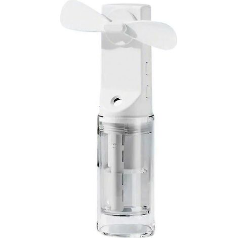Ventilador nebulizador portátil recargable, 4 velocidades, blanco-KZQ (1/4)